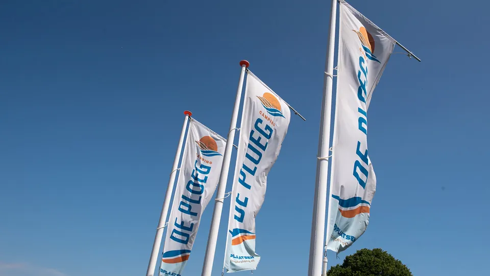 Luchtfoto van Camping De Ploeg in Groede, Zeeuws-Vlaanderen