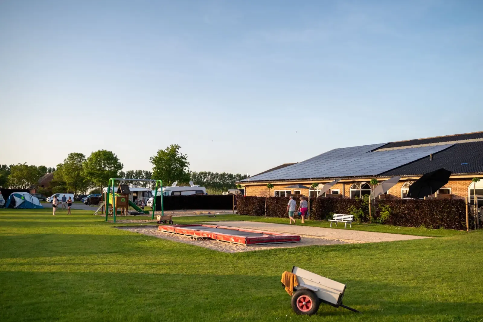 Het Platte Putje — uitzicht over het kampeerveld